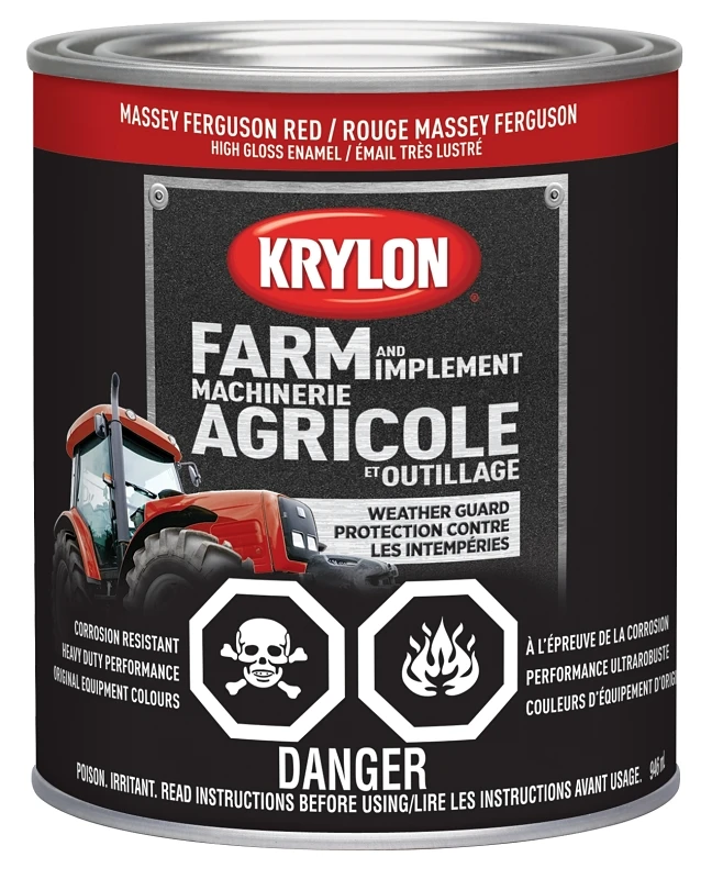 Massey Ferguson Red Paint 32 Oz For Metal And Wood Applications