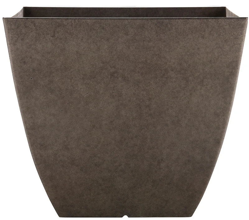 Newland Planter, 13.5 In H X 16 In W X 16 In D, Gray Stone Aesthetic