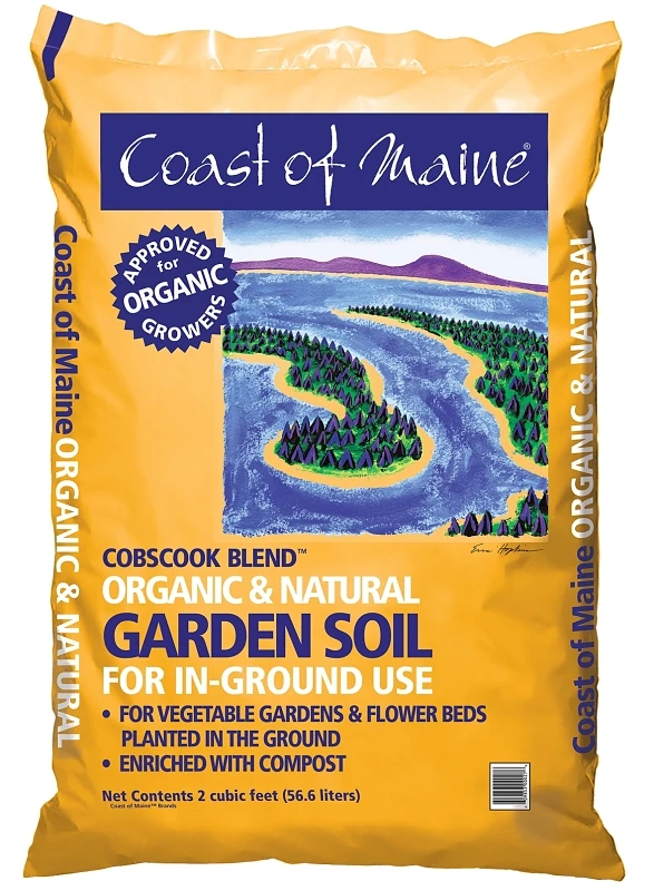 Cobscook Blend Organic Garden Soil, 2 Cubic Feet Bag, Model Co2000