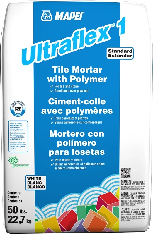 50 Lb Polymer-modified Mortar Tile For Interior And Exterior Installations
