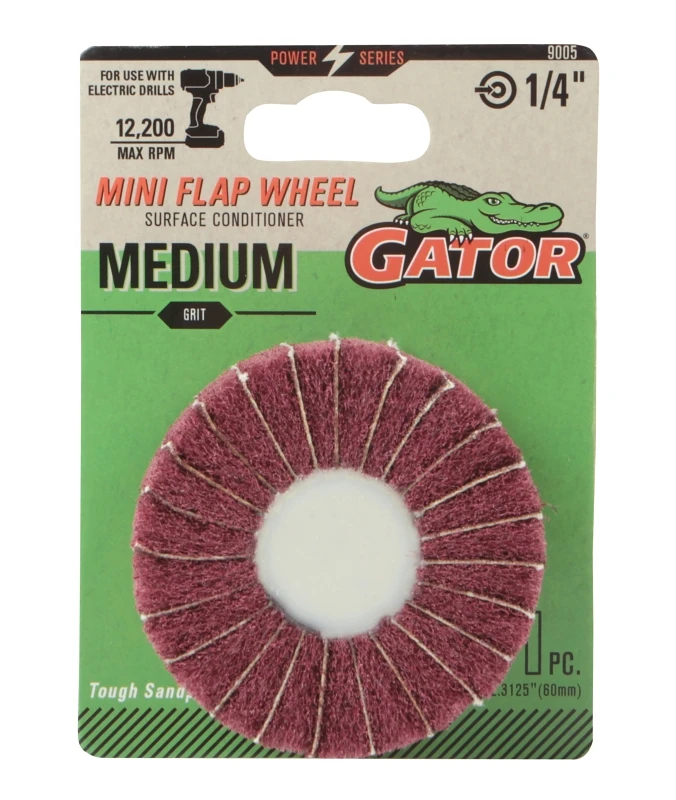 Drill Mount Mini Flap Wheel for Paint and Rust Removal, Medium Grit