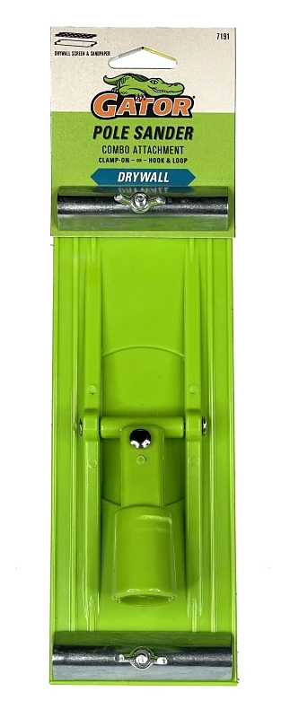 Drywall Hand and Pole Sanding Tool with Hook and Loop System for Easy Sandpaper Attachment