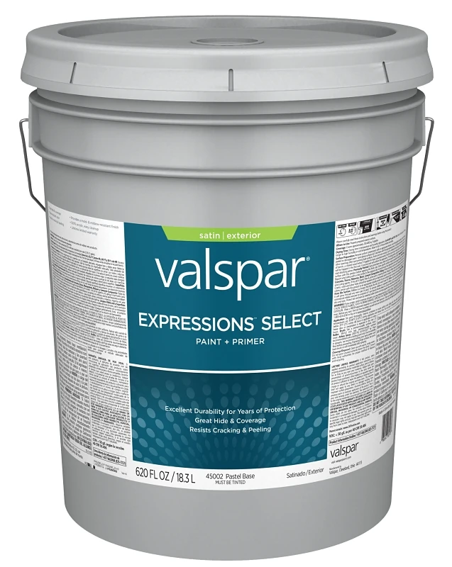 100% Acrylic Exterior Latex Paint And Primer, 5 Gallon Pail, Fade-resistant Color