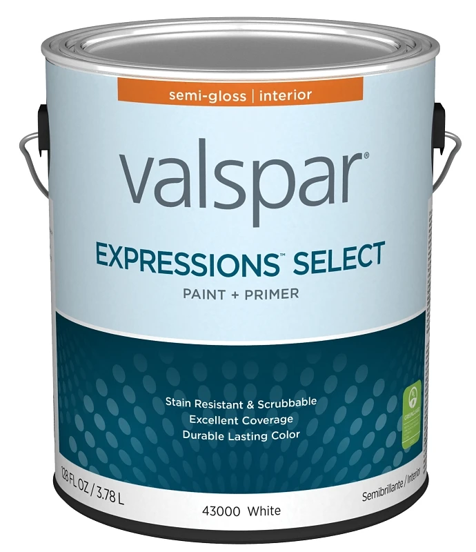 Interior Semi-gloss White Paint And Primer 1 Gallon