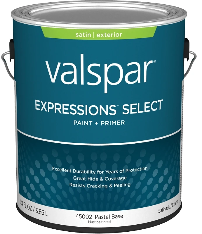 Paint And Primer Exterior Satin Pastel 1 Gallon