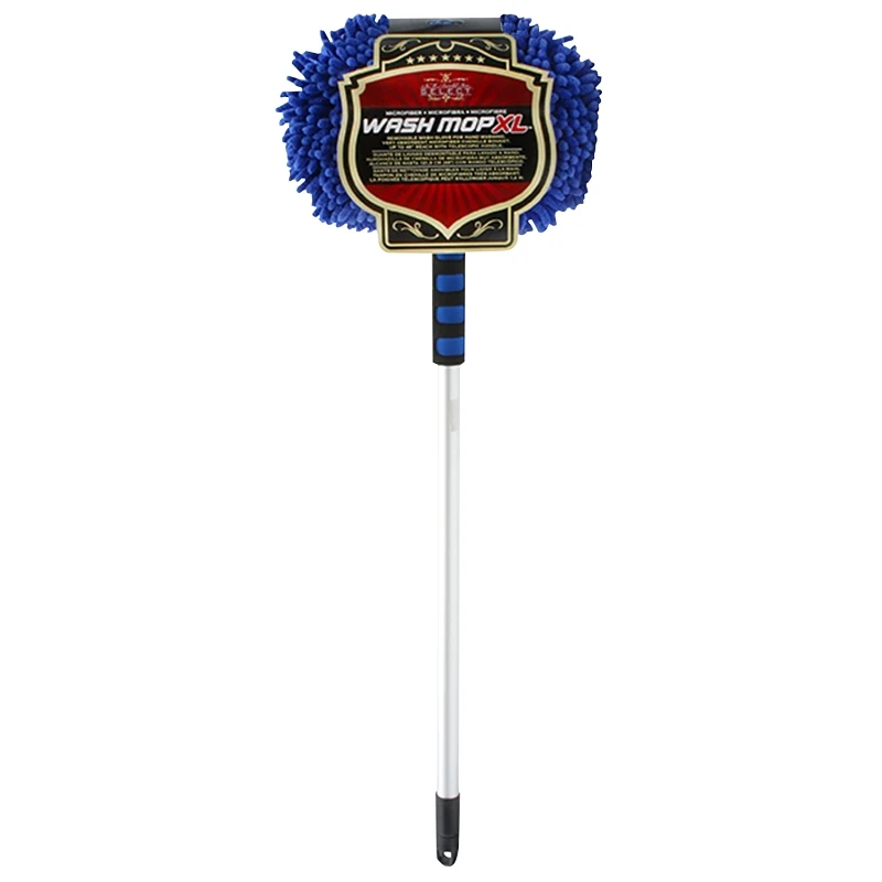 25-308 Car Wash Mop With Telescopic Handle And Microfiber Bonnet