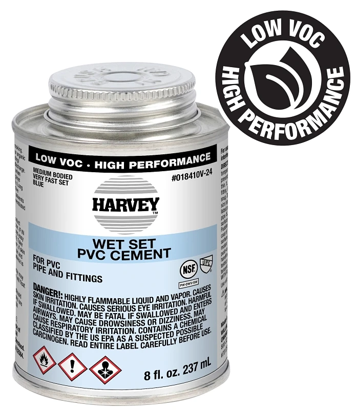 Wet Set Pvc Cement 8 Ounce For All Pvc Pipe And Fittings
