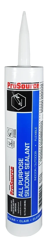 10.1 Ounce All-purpose Clear Silicone Sealant - Weather-resistant & Flexible