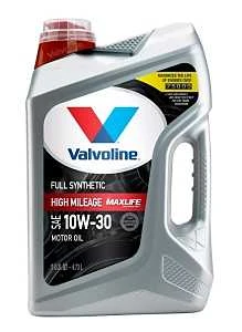 Full Synthetic High-mileage Motor Oil 10w-30 5 Quart With Maxlife Technology