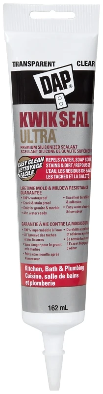 Kwik Seal Ultra 162ml Siliconized Kitchen And Bath Sealant - Clear
