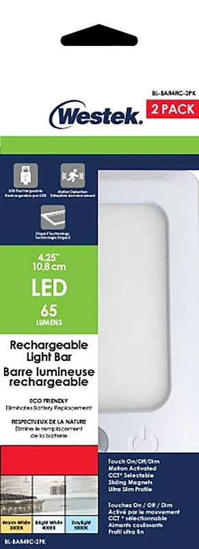 Led Rechargeable Light Bar With Mounting Options, 4 Inch, Model Bl-bar4rc