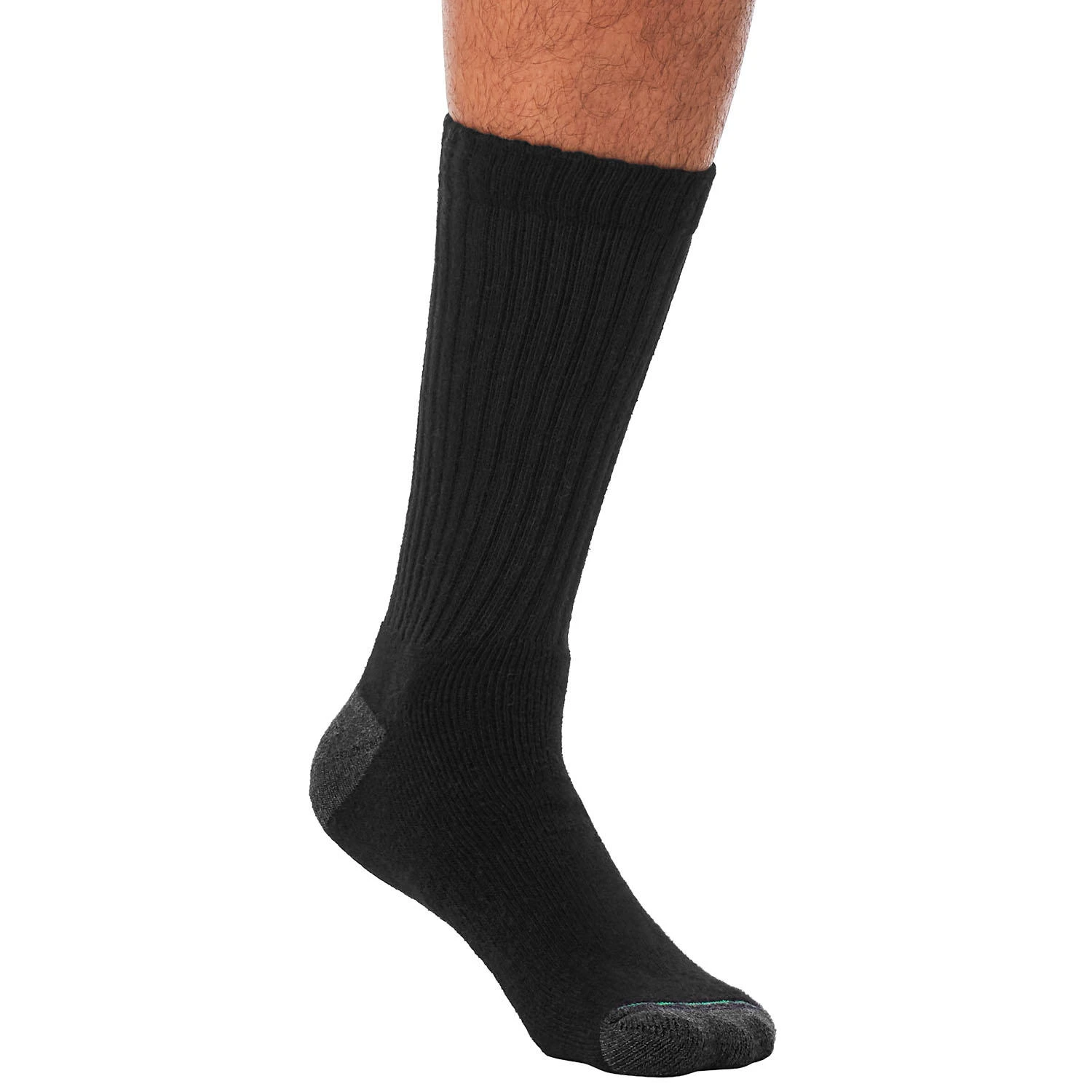10 Pair Black Crew Sport Socks For Men And Women