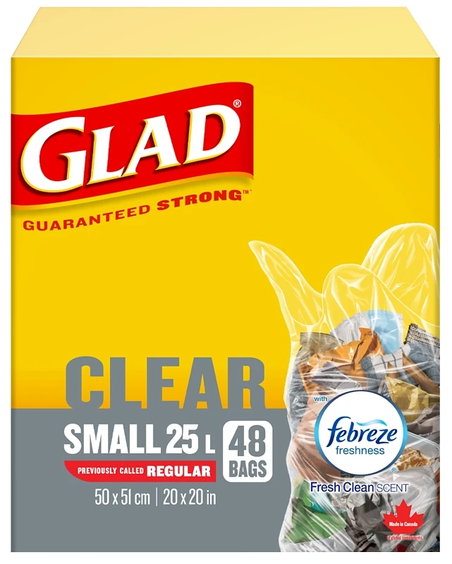 30218frm1 25 Liter Clear Garbage Bag With Easy-tie Closure