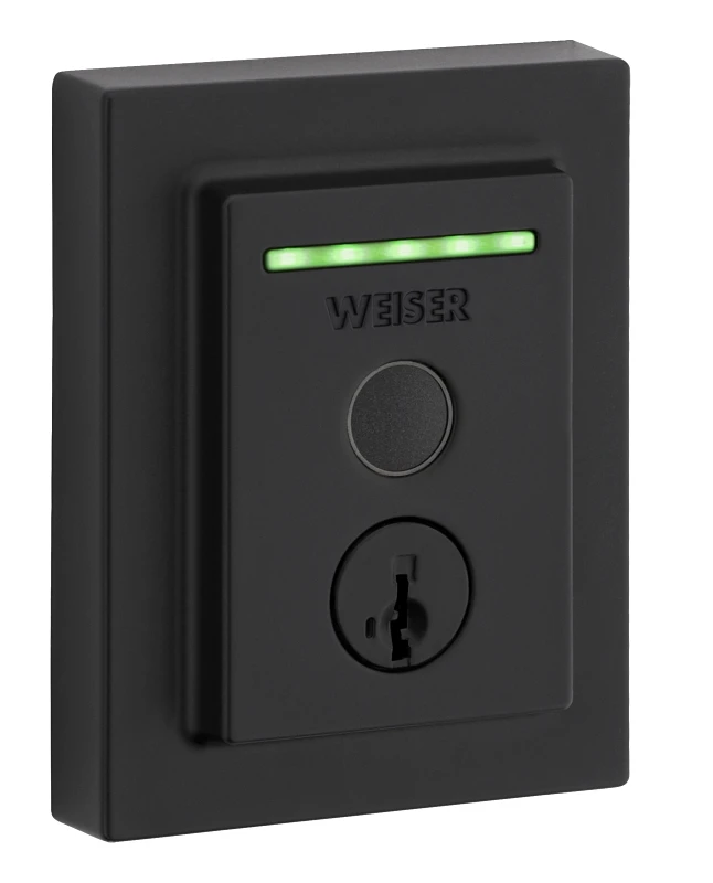 Halo Touch Fingerprint Smart Lock - Single Cylinder Deadbolt - Matte Black