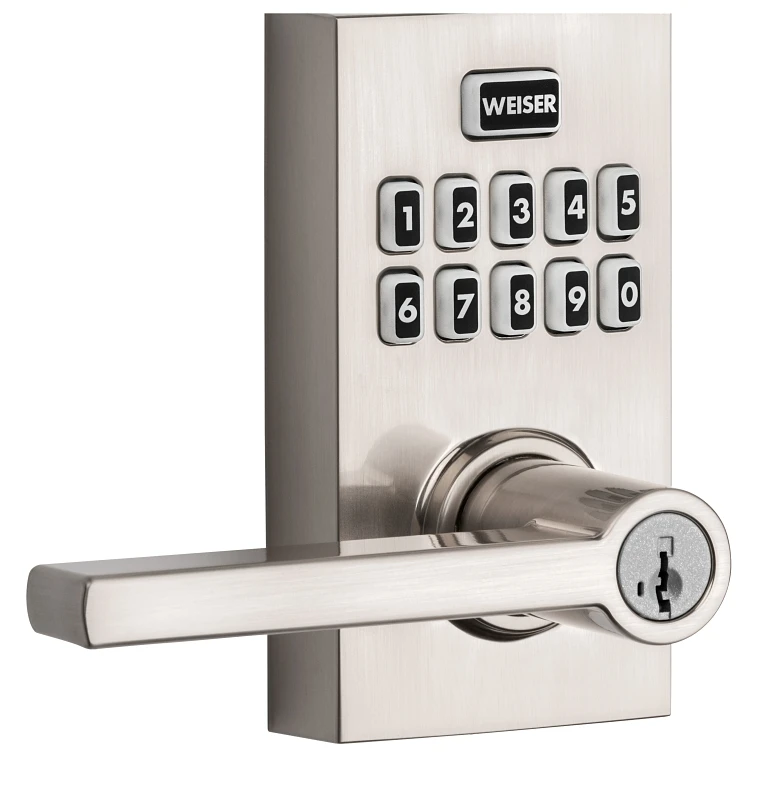 Smartcode Electronic Lever Entry Lock With Touchpad - Satin Nickel Finish
