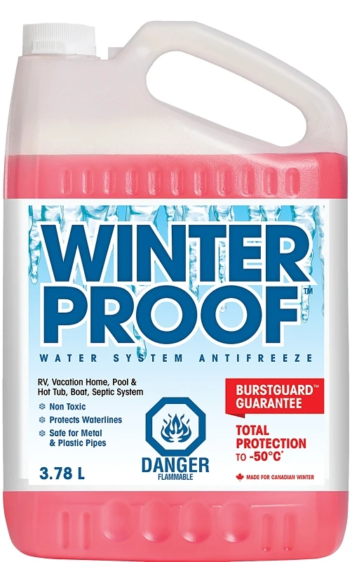 Winterproof Anti-freeze 3.78 Liters For Winterizing Pipes And Waterlines