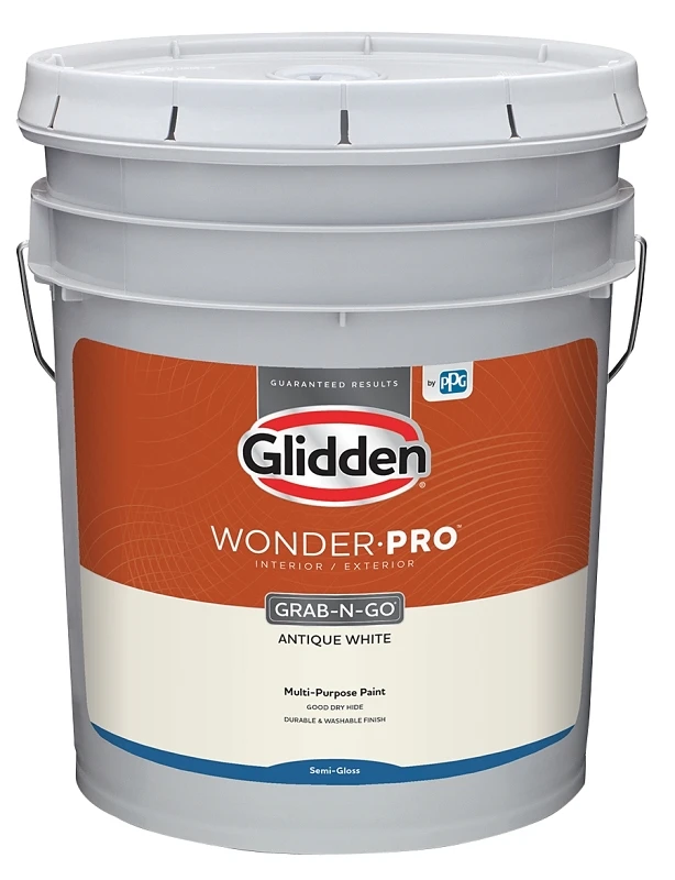 Interior/exterior Latex Semi-gloss White Paint 5 Gallon