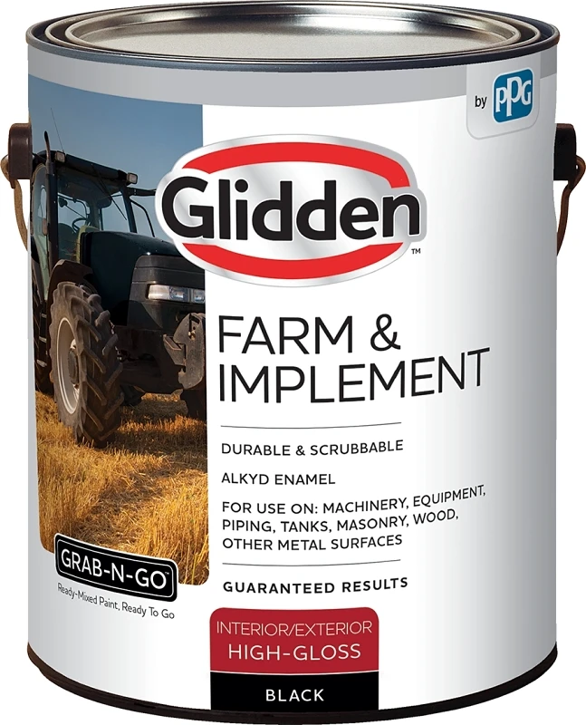 Exterior Alkyd Enamel Paint - Black Gallon For Machinery And Metal Surfaces