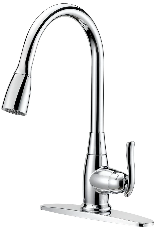Kitchen Faucet Pull-down Chrome With Dual Sprayer And Quick Connect Inlet