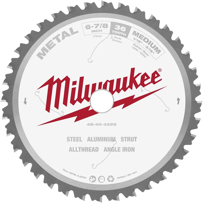 6-7/8 Inch Metal Cutting Circular Saw Blade With 36 Teeth