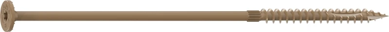 Exterior Fasteners Screw Flat Head 8 X 1/4 Inch For Decking And Landscaping