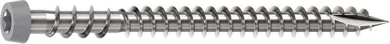 Deck Screw T20 Gray 2-1/2 Inch #10 Marine Grade 316 Stainless Steel