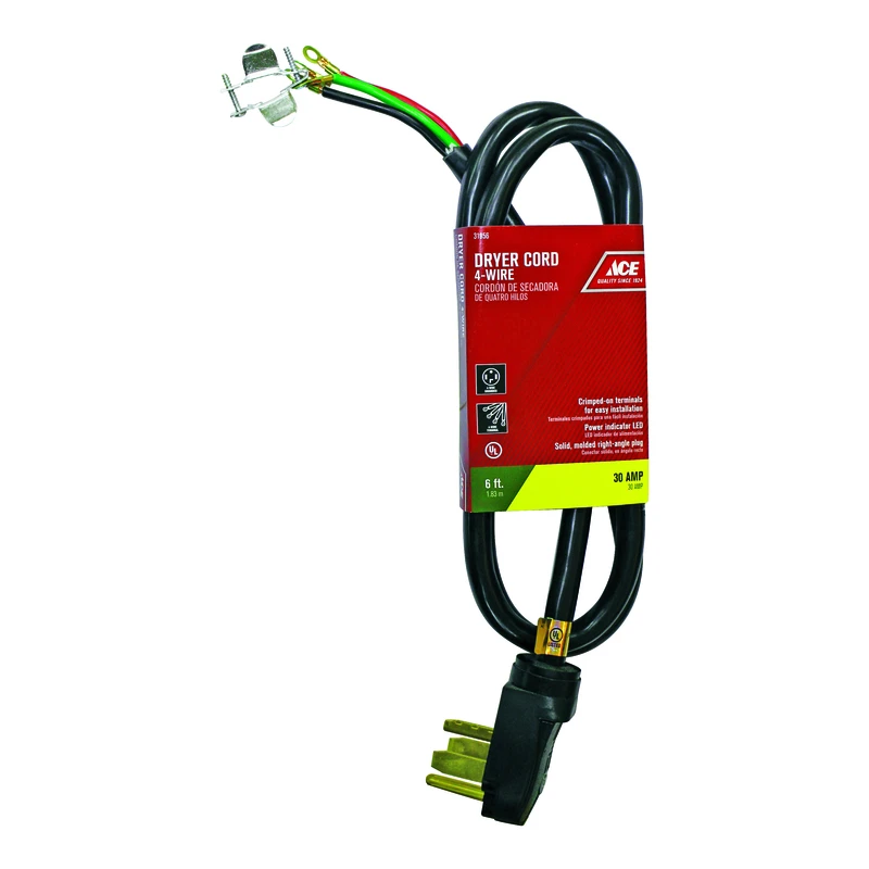 10/4 Srdt 6 Ft. L Dryer Cord 4 Wire - Heavy Duty Power Solution