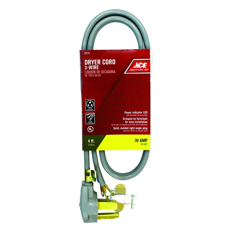 4' 10/3 Dryer Cord Gray