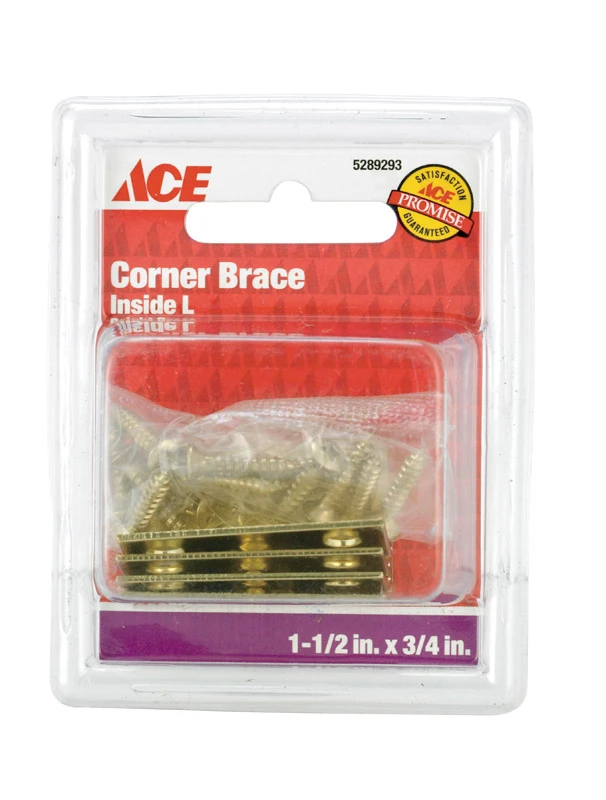 CORNER BRACE IN BRS 1-1/