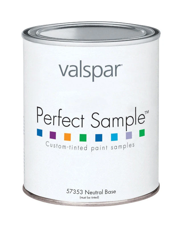 Perfect Sample Satin Tintable Neutral Base Acrylic Latex Paint Sample 1 Pint