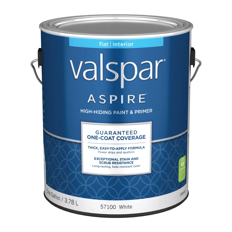 Aspire Flat Basic White Acrylic Latex Paint And Primer 1 Gallon