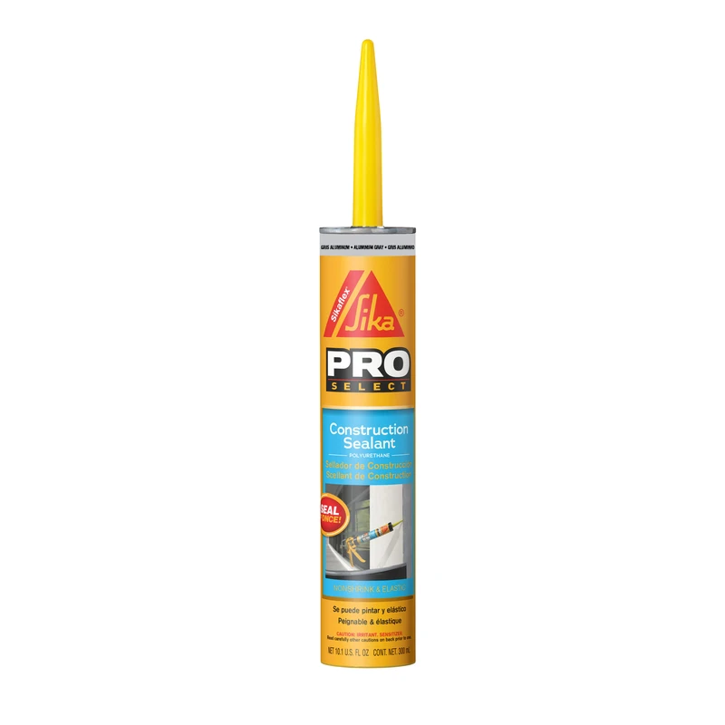 Pro Select Aluminum Gray Polyurethane Construction Caulk Sealant 10.1 Ounce Tube
