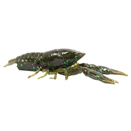 Hi-Def Craw Bait  8 Pack  3 Inch  Dark Green Pumpkin
