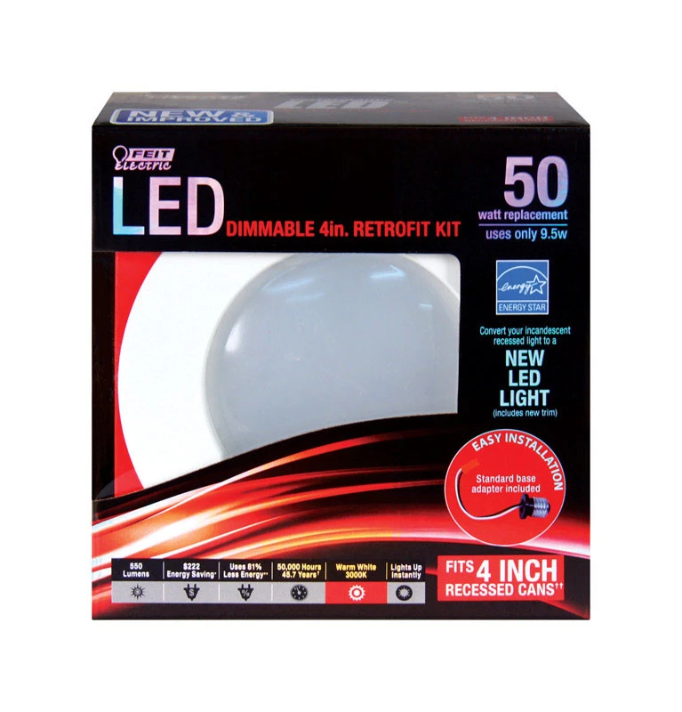 Led Retrofit Kit 9.5 Watts For 4 Inch Recessed Lighting