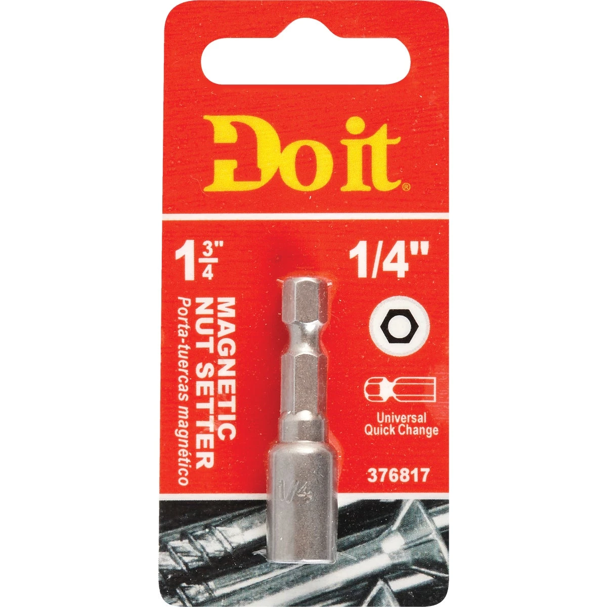 NUTDRIVER 1/4" X 1-5/8" MAGNETI