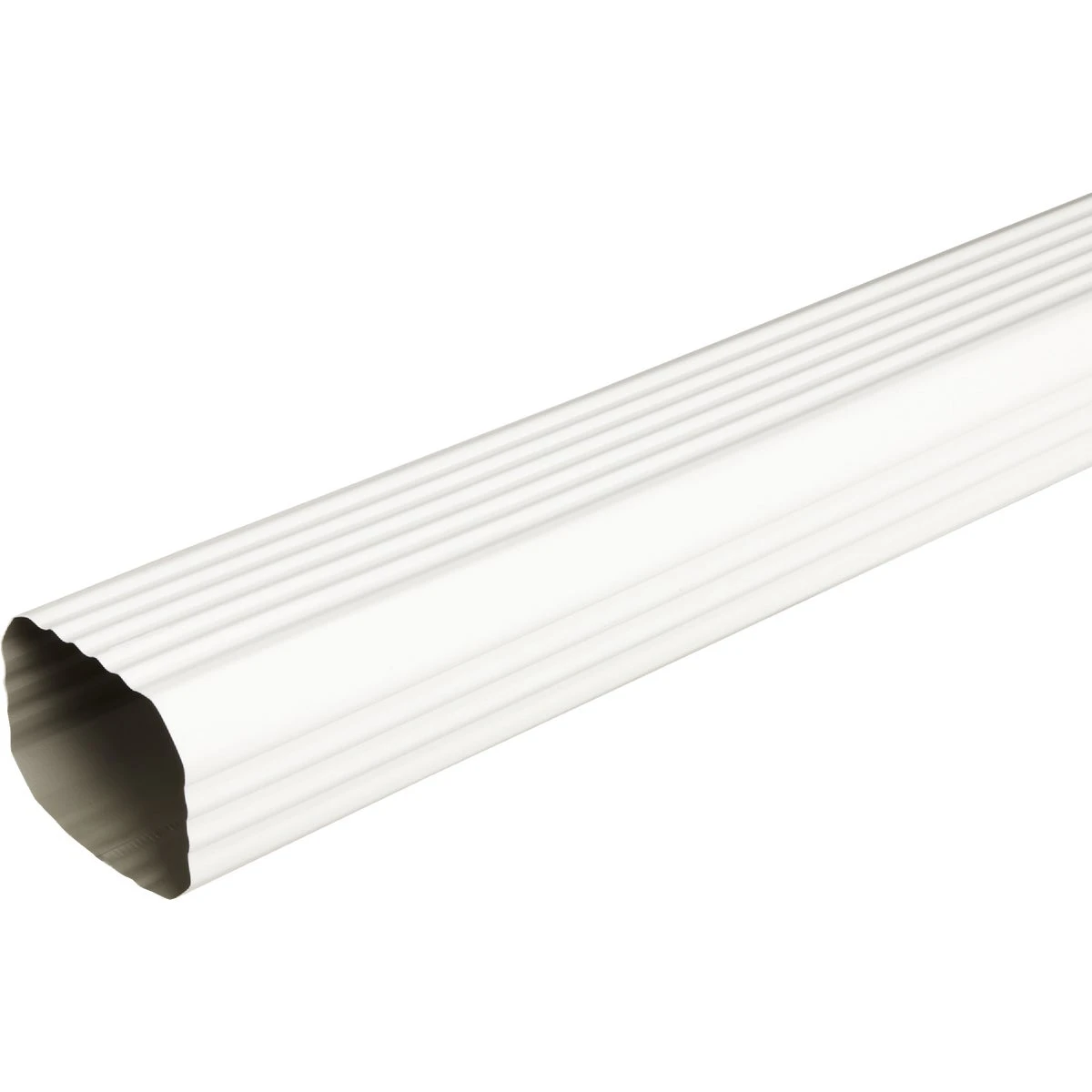 2 In. X 3 In. White Aluminum Downspout - 10 Ft. Length