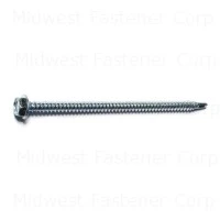 8 X 3 Hex Washer Self-drilling Screws - Durable Steel Construction