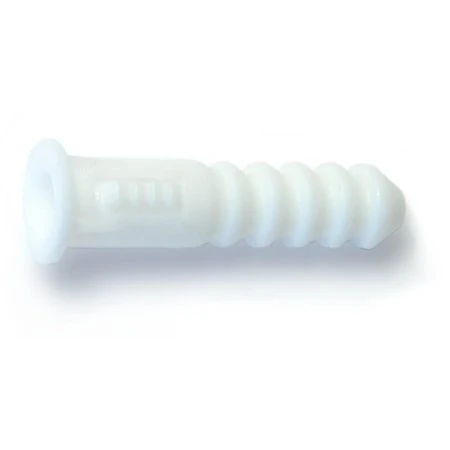 8-10-12 White Plastic Hangmaster Ribbed Plastic Anchor Kit For Secure Mounting