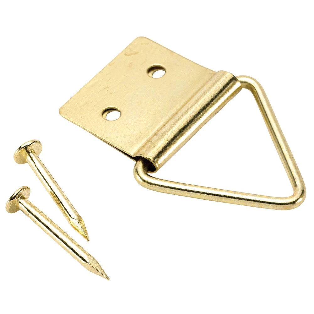 Brass Plated Swivel Hangers With Nails For Secure Mounting - Durable And Versatile