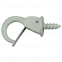 7/8 Inch White Safety Cup Hooks - Durable And Versatile Hanging Solution