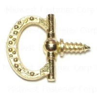 Floral Brass Plated Decorative Rings - Elegant Design For Home Decor
