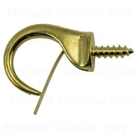 1-1/4 Inch Brass Safety Cup Hooks - Durable And Versatile Hanging Solution