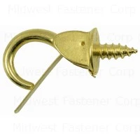 7/8 Inch Brass Safety Cup Hooks - Durable And Versatile Hanging Solution
