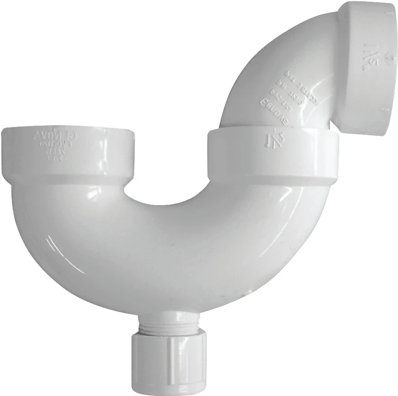 P-trap With Cleanout, 2 Inch, Schedule 40 Pvc, Model 193202a/05224h