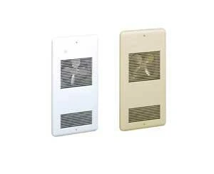Pulsair Wall Fan Heater 500w, 240/208v, White, 40 Cfm Air Flow