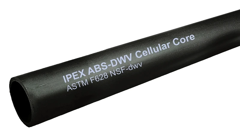 Cellular Core Abs Pipe 2 Inch Diameter X 3 Feet Length Schedule 40