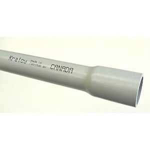 Rigid Pvc Conduit 2 Inch Diameter With Bell End Connection, 10 Feet Long