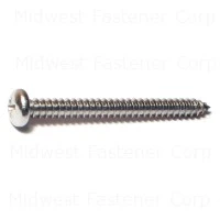 10 X 2 Stainless Steel Phillips Pan Sheet Metal Screws - Durable Fasteners For Various Applications