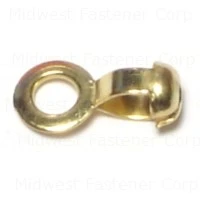1/8 Inch Solid Brass Ball Chain Eye Connectors - Durable And Reliable Fasteners