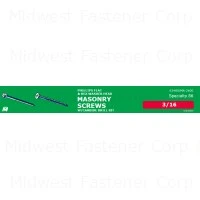 Midwest Assorted Concrete Screws & Drill Bits - Reliable Fastening Kit